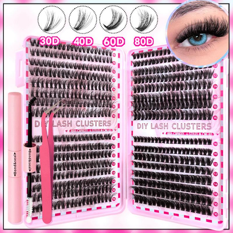 Lash Extension Tweezers - Double Ended Cluster Eyelash Bond Seal