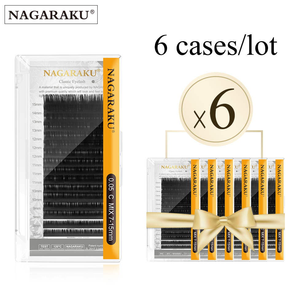 Eyelash Extension Yy - NAGARAKU 6 Cases Classic Mix Eyelash