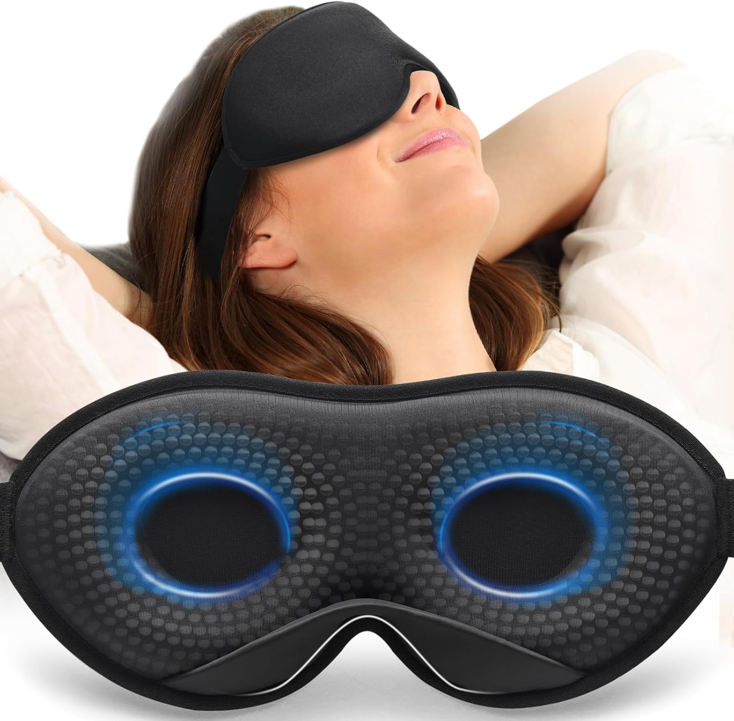 Eyelash Extension For Men - Weighted Sleep Mask - 100% Blackout