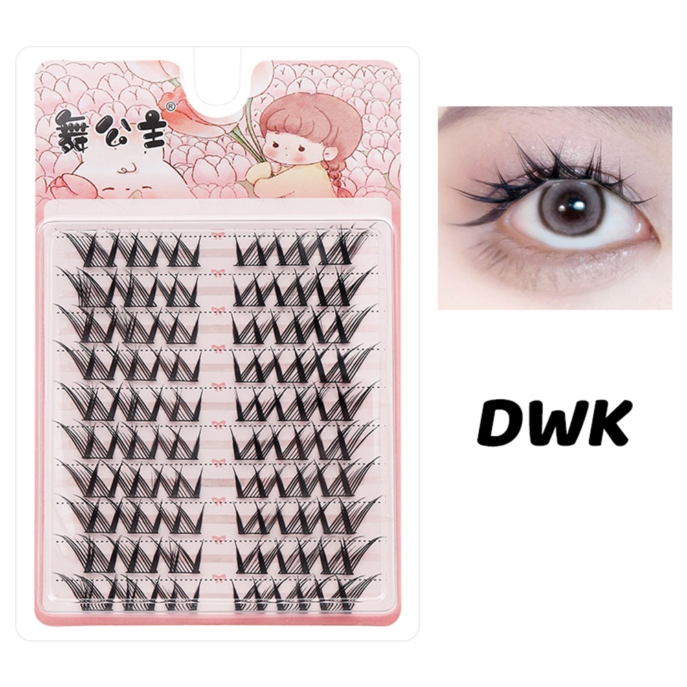 Eyelash Extension Wet Look - 60/100Pcs Natural Fairy Lash Clusters Wispy