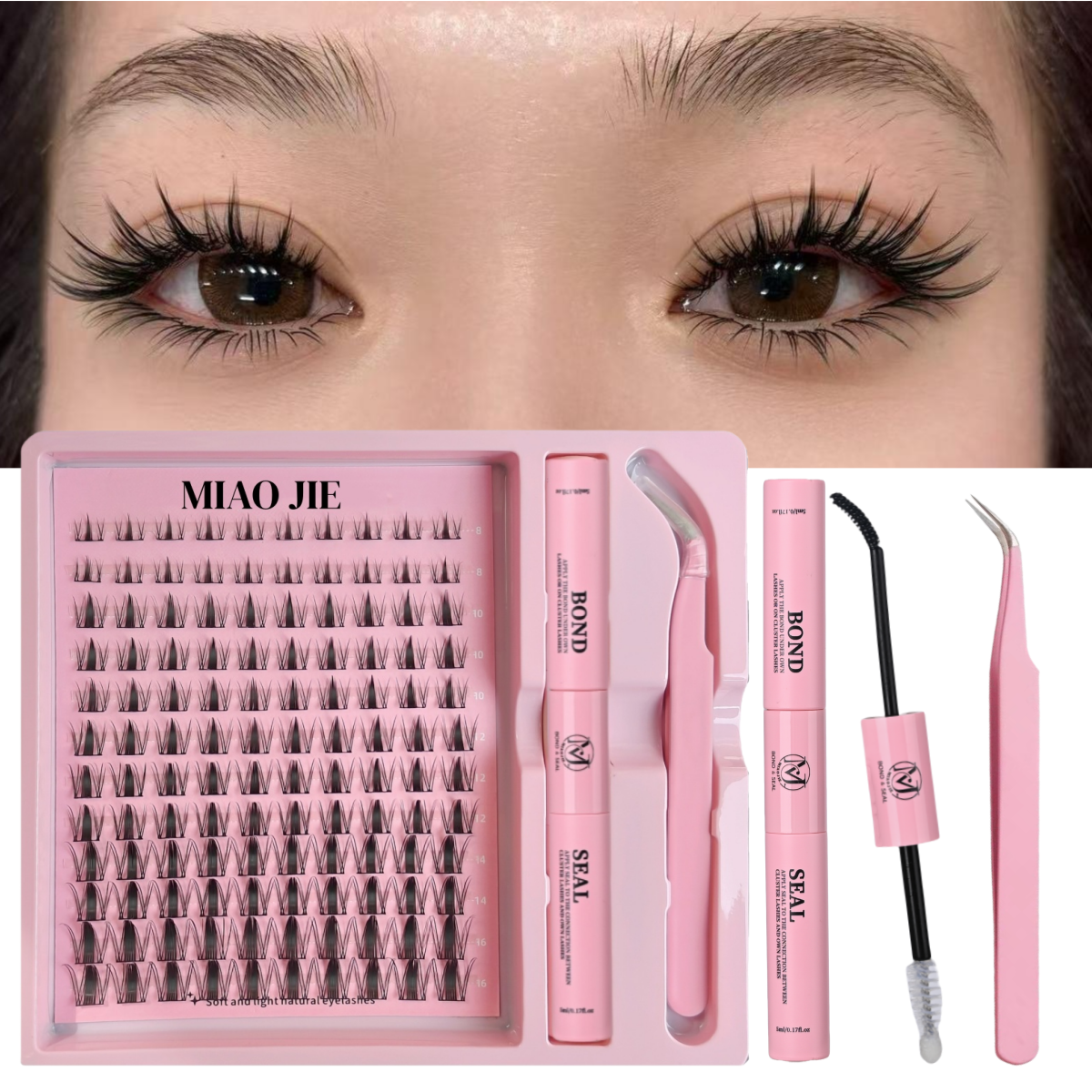 MAIOJIE DIY Clusters Lash Kit  - Lash Extension Tweezers recensione e prezzo