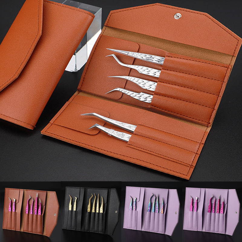6PCS Eyelashes Tweezers Set Cu - Isolation Tweezer Curved recensione e prezzo