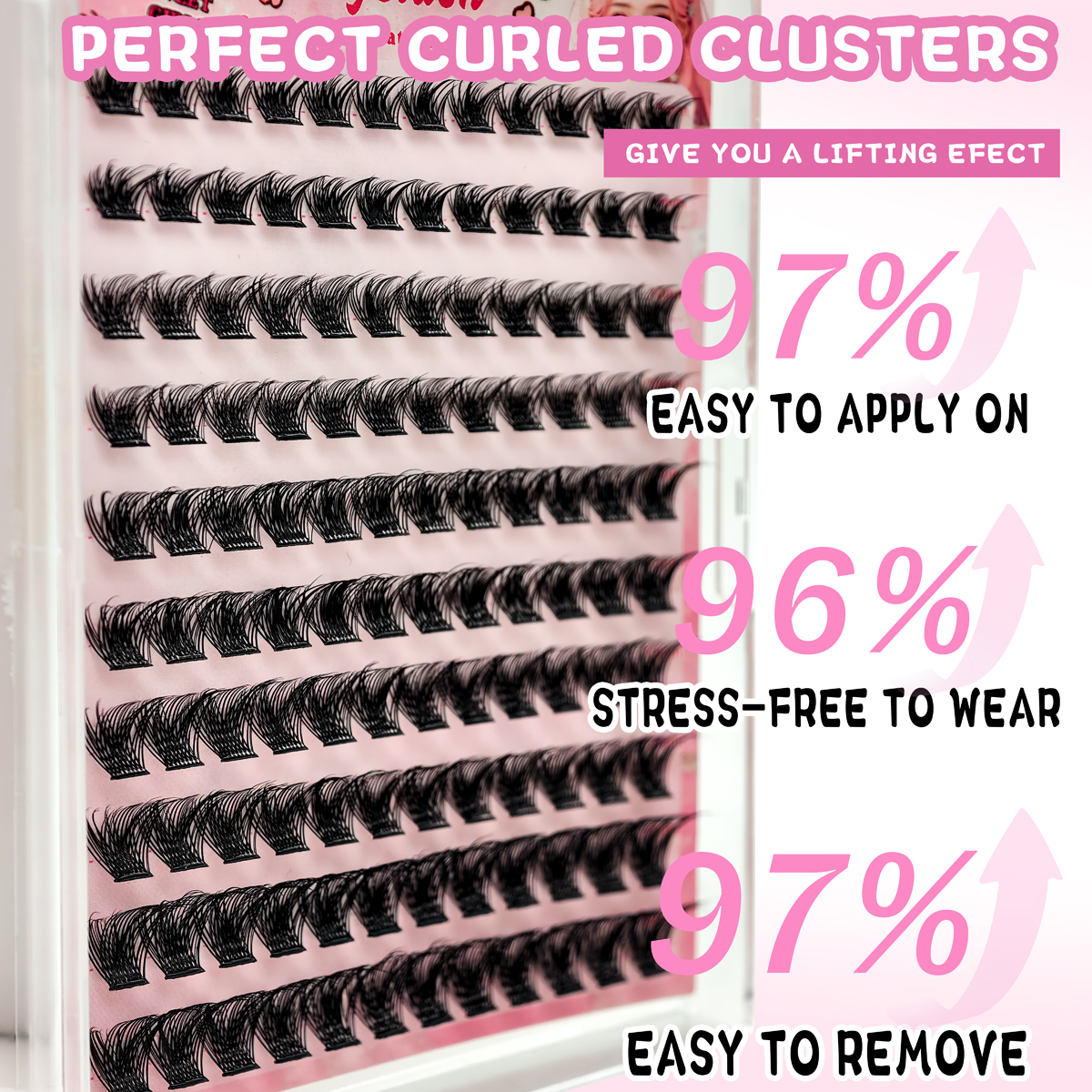 10 Rows No-Glue Fluffy Lashes  - Eyelash Extension No 9 recensione e prezzo
