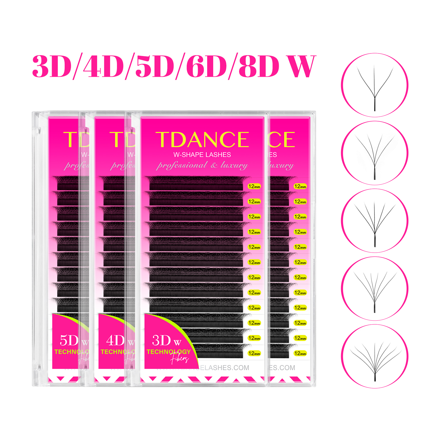 TDANCE 3D 4D 5D 6D Premade Fan - Eyelash Extension Yy recensione e prezzo