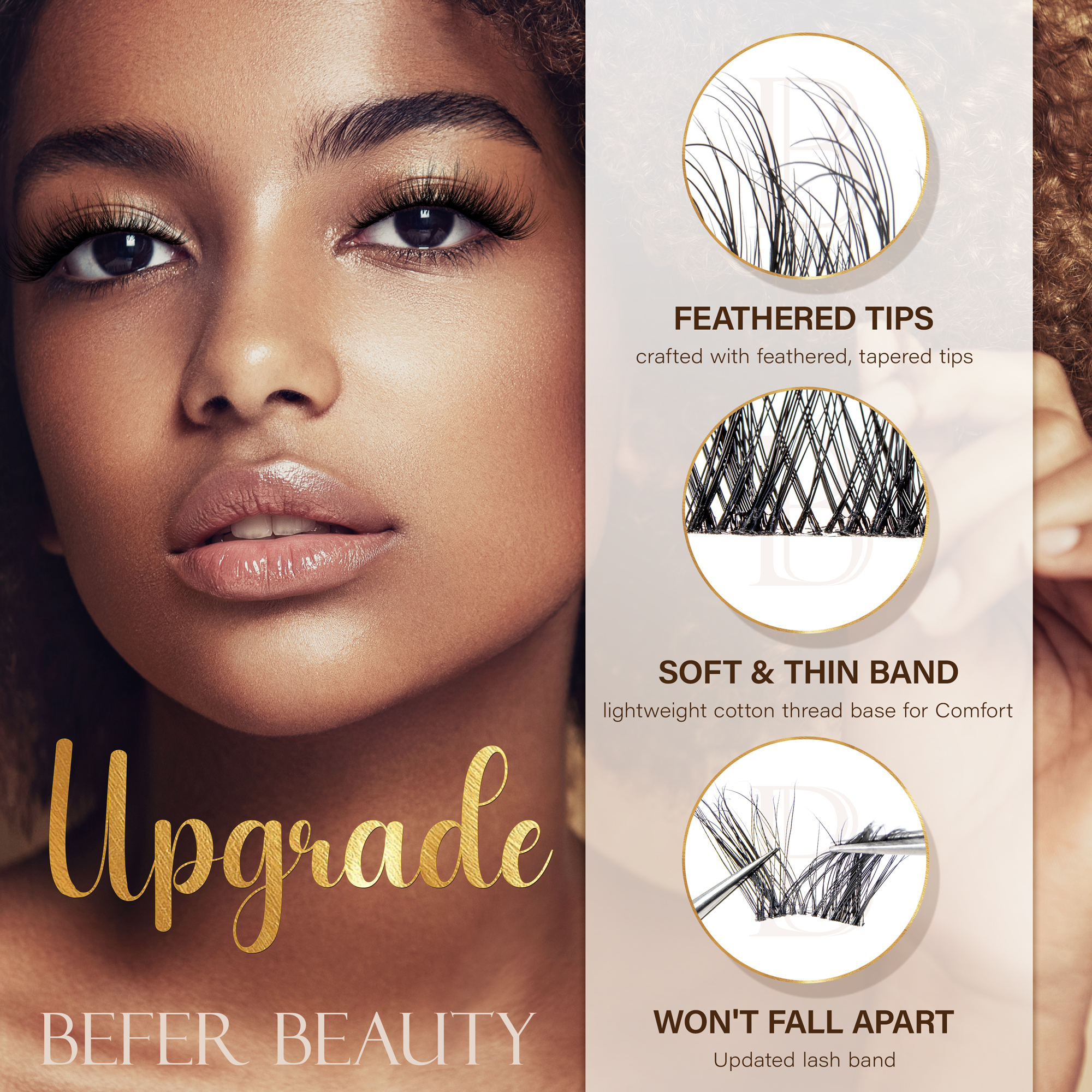 Befer Lash Clusters Kit False  - Lash Extension Tweezers recensione e prezzo