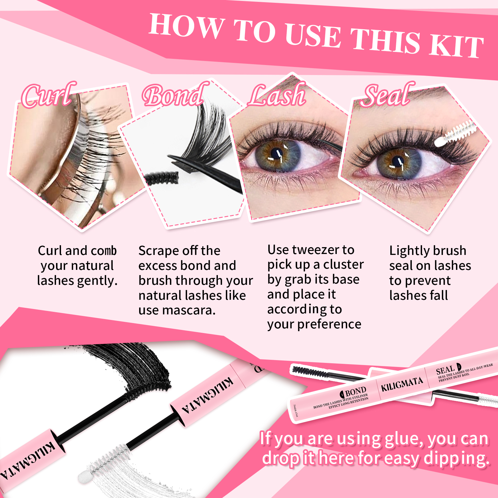 60D 80D DIY Lash Extension Kit - Lash Extension Tweezers recensione e prezzo