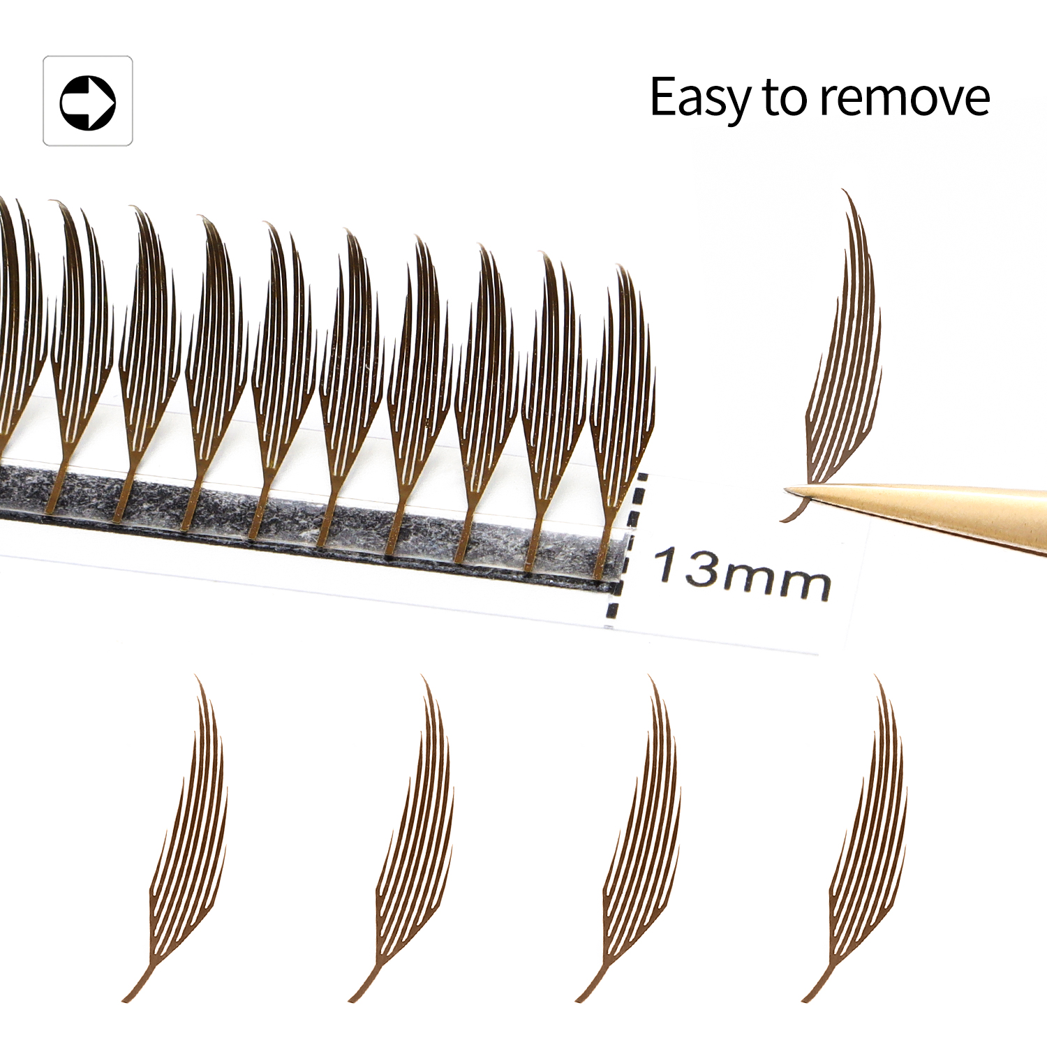 XIUSUZAKI Brown Comic Spire La - Eyelash Extension Wet Look recensione e prezzo