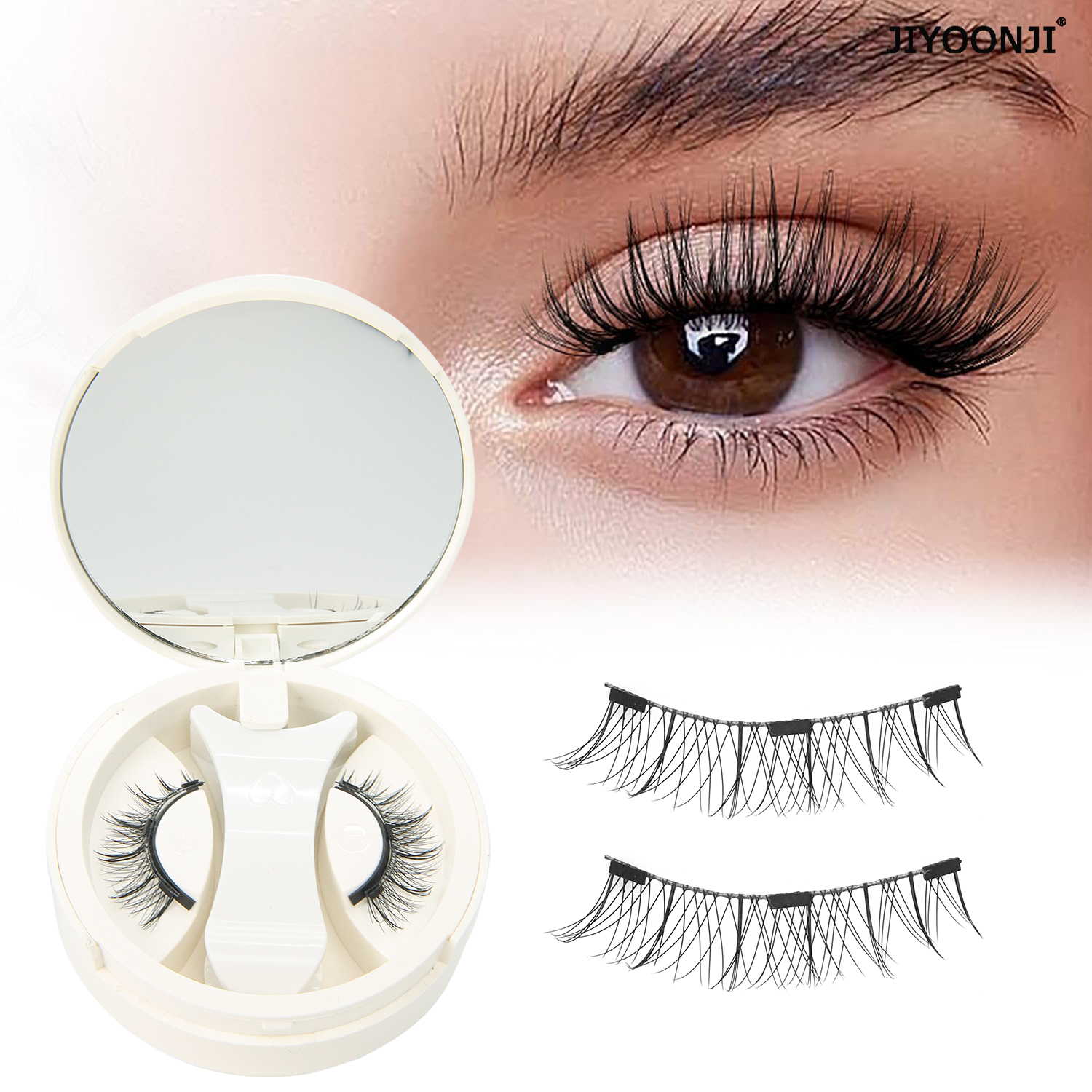 1 Pair Magnetic Eyelashes Set  - Lash Extension Tweezers recensione e prezzo