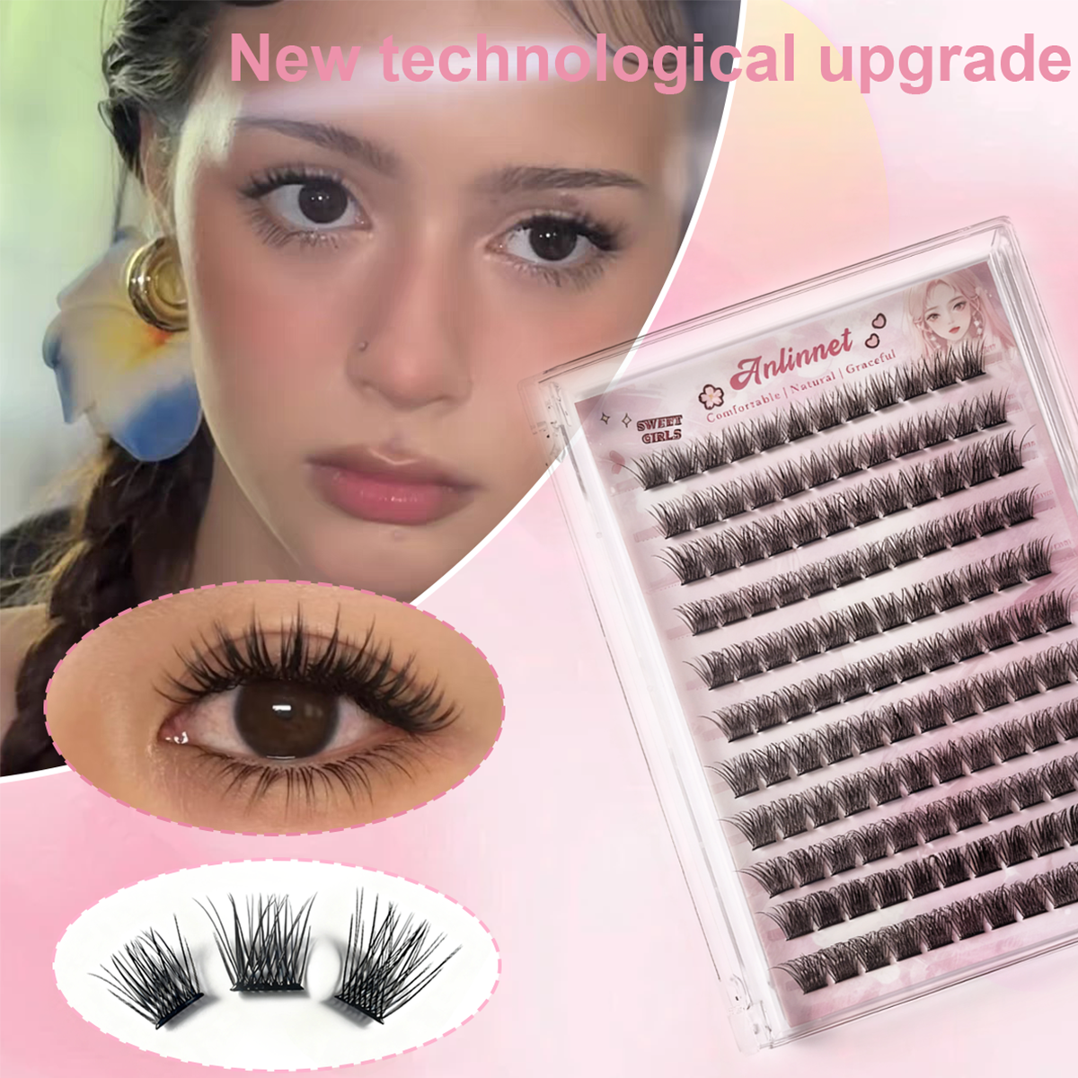 10 Rows Ultra-light Natural Lo - Eyelash Extension No 9 recensione e prezzo