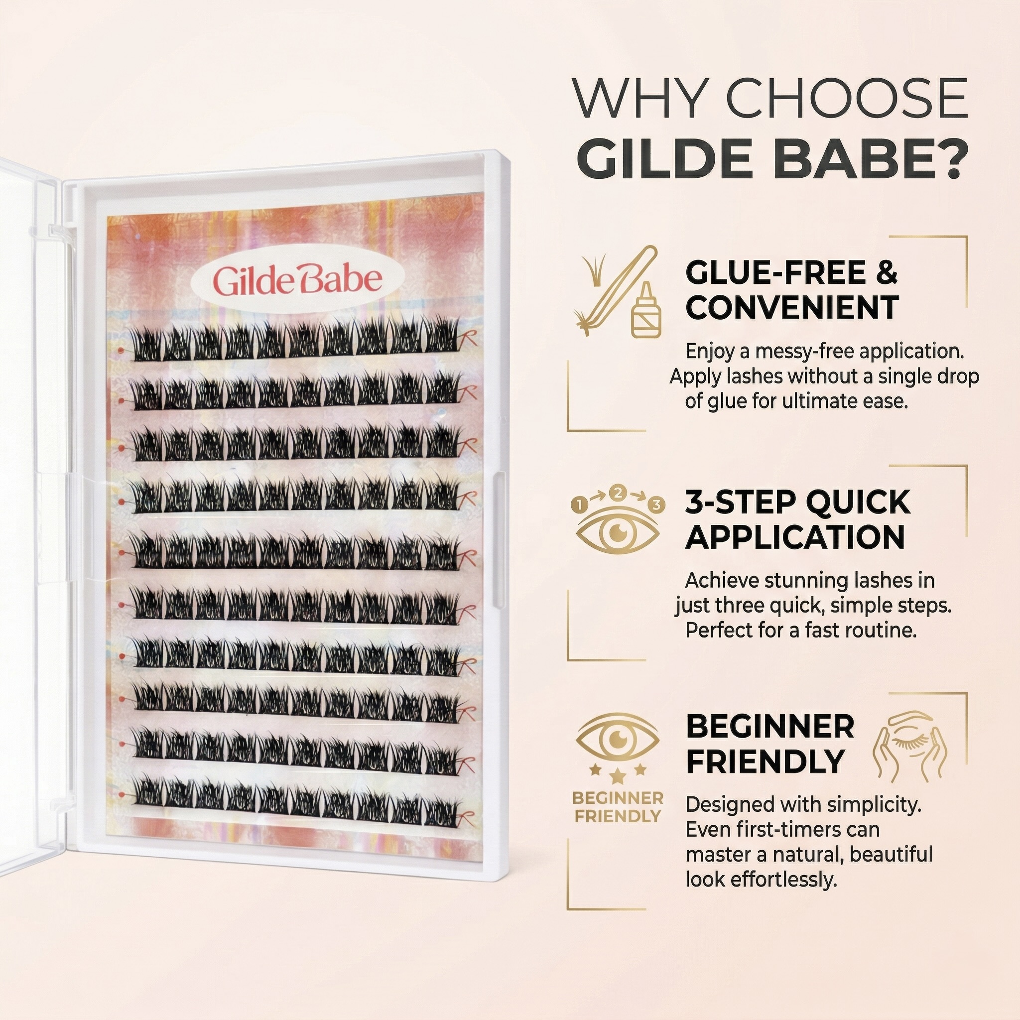 Gilde Babe Self Adhesive Fairy - Eyelash Extension No 9 recensione e prezzo