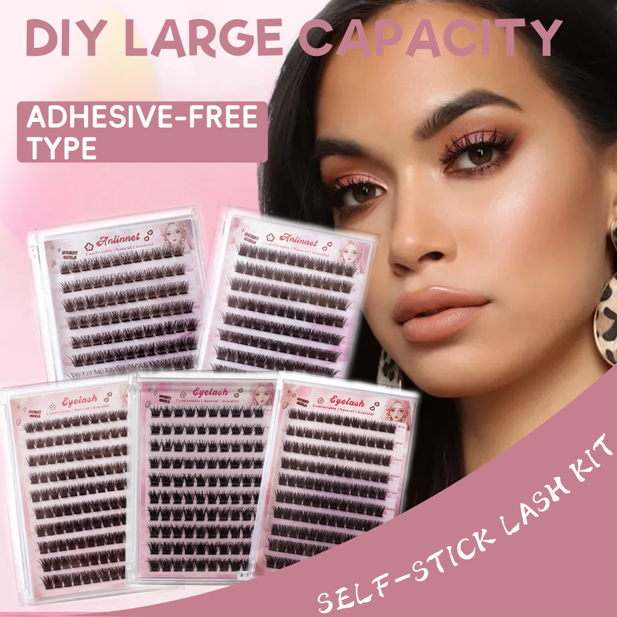 10 rows of No Glue Needed Lash - Eyelash Extension No 9 recensione e prezzo