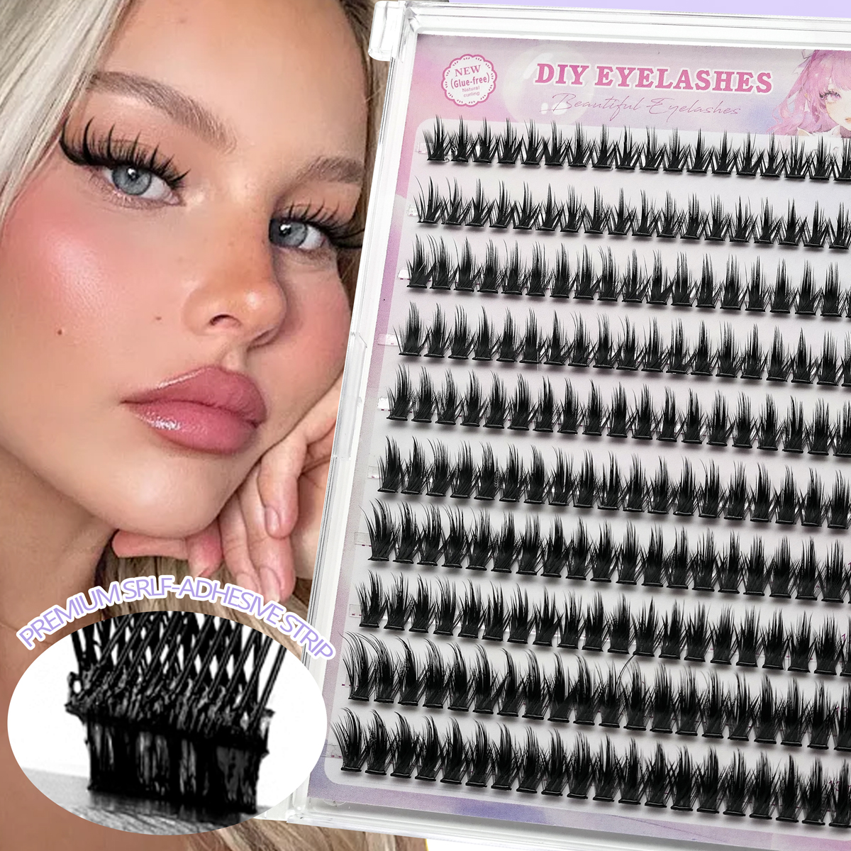 Anlinnet Self Adhesive Eyelash - Eyelash Extension No 9 recensione e prezzo