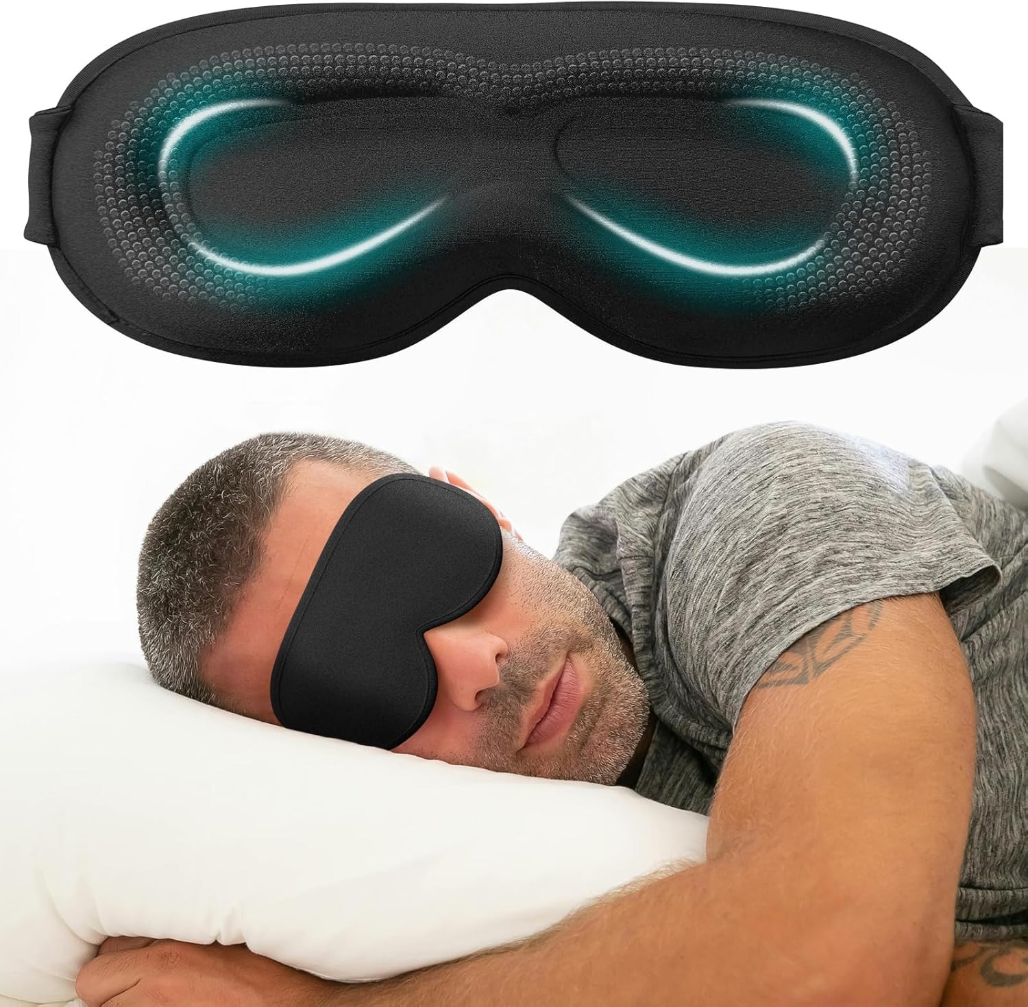 Eye Mask Cover for Sleeping -  - Eyelash Extension For Men recensione e prezzo