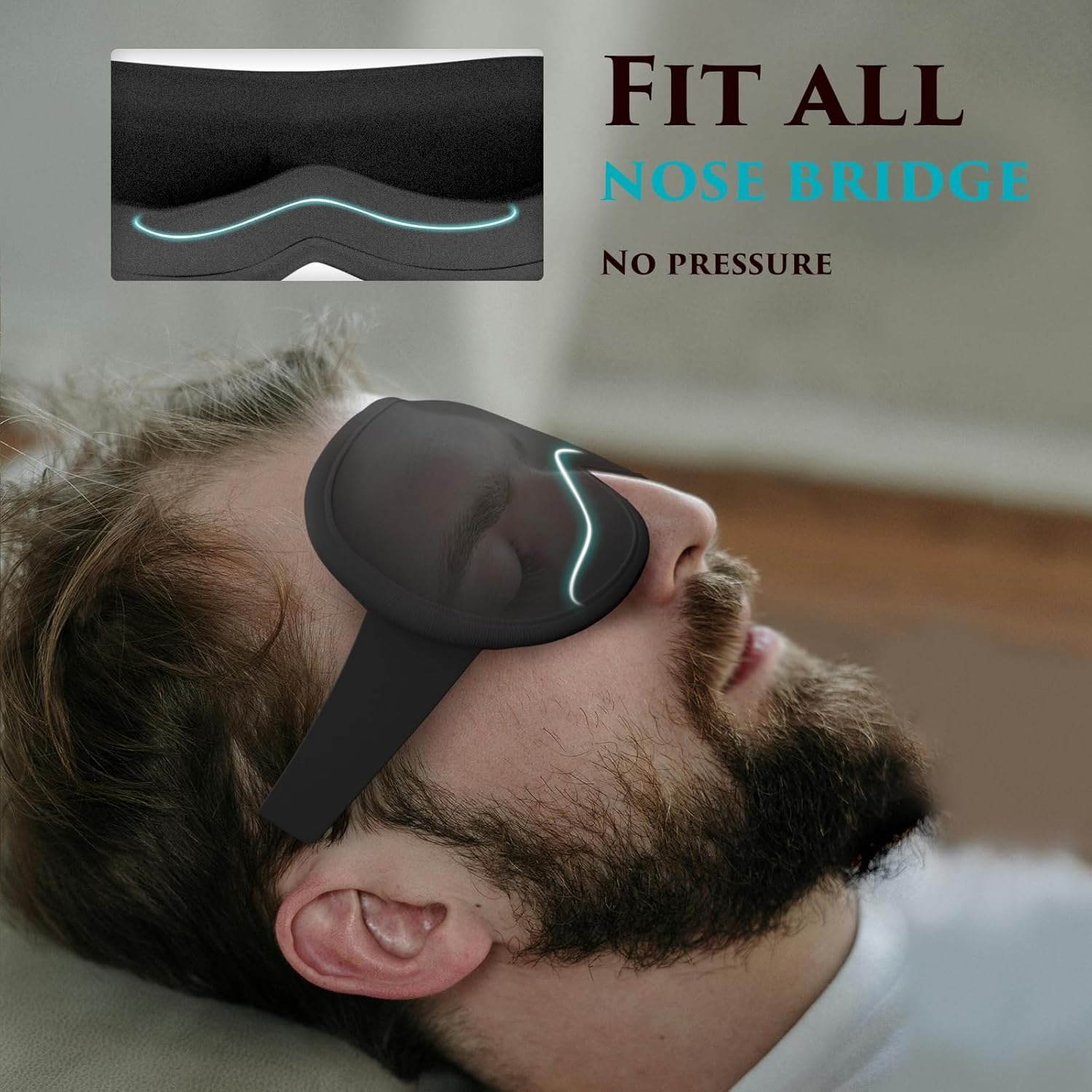 Eye Mask Cover for Sleeping -  - Eyelash Extension For Men recensione e prezzo