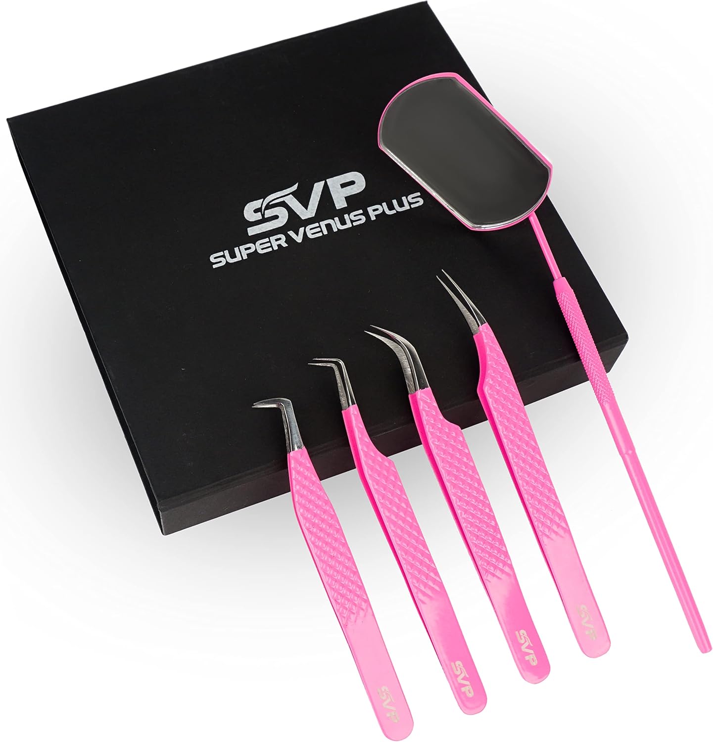 5Pcs Stainless Steel Eyelash E - Isolation Tweezer Curved recensione e prezzo