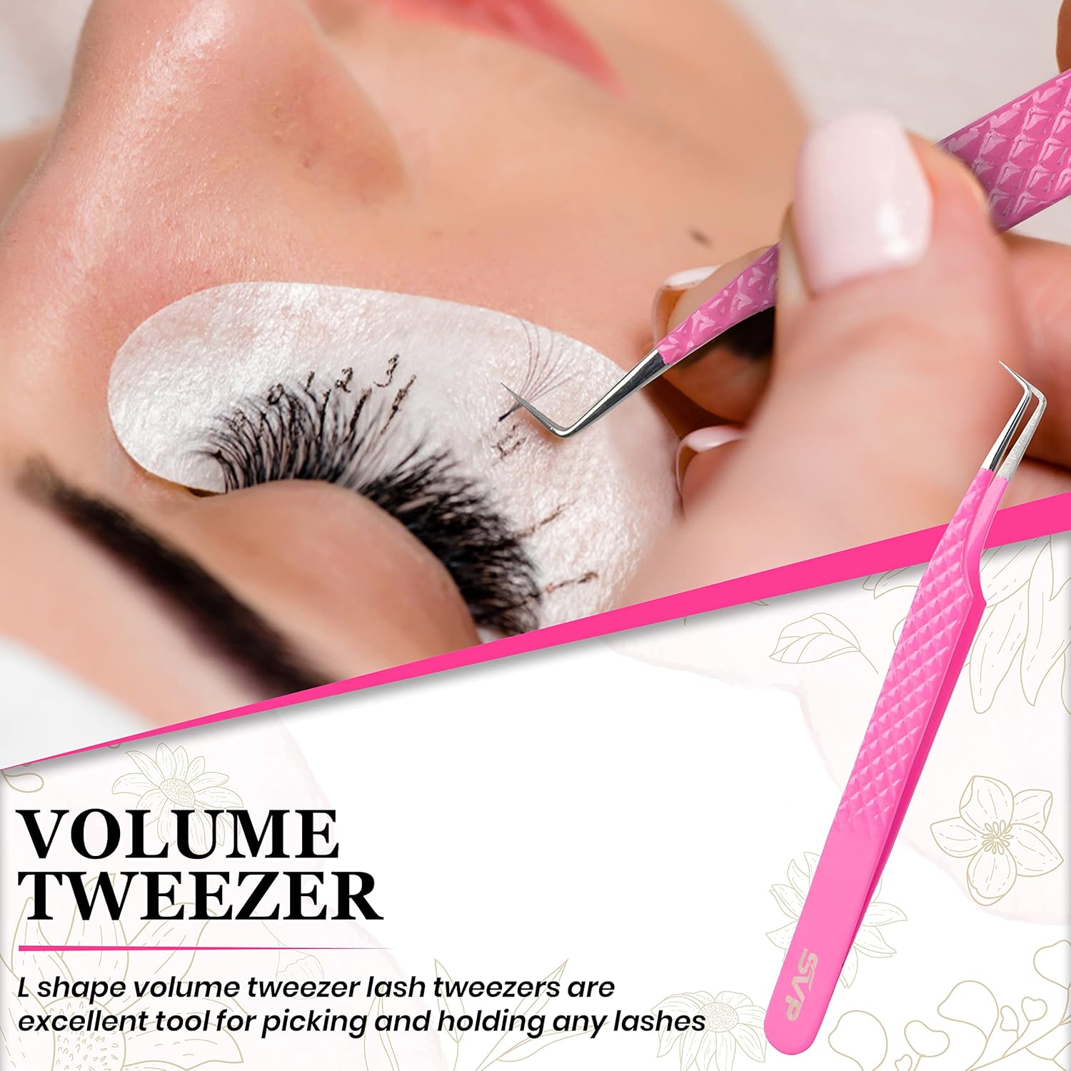5Pcs Stainless Steel Eyelash E - Isolation Tweezer Curved recensione e prezzo