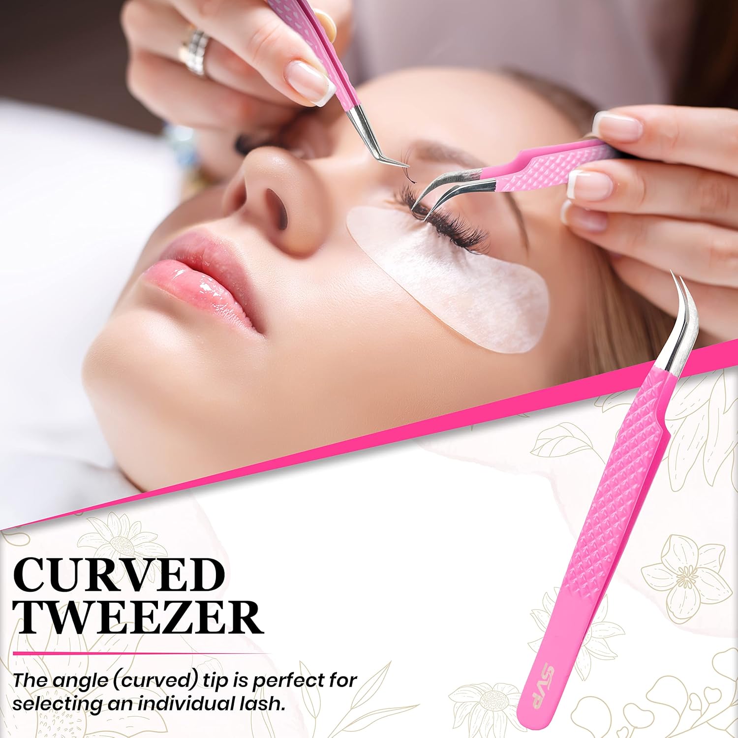 5Pcs Stainless Steel Eyelash E - Isolation Tweezer Curved recensione e prezzo