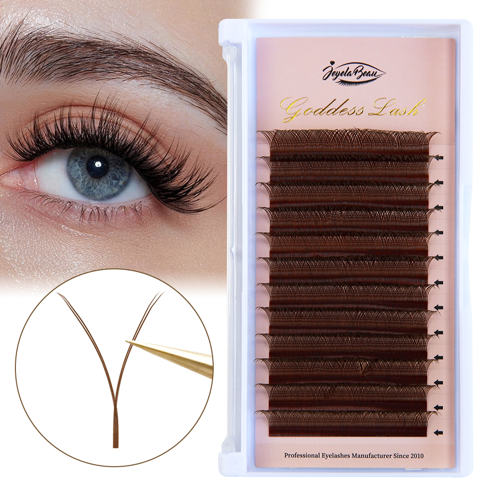Goddess Brown YY Shape Lashes  - Eyelash Extension Yelix recensione e prezzo