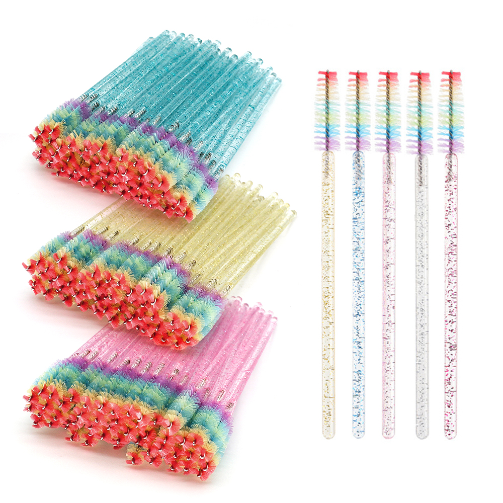 50PCS Rainbow Crystal Eyelash  - Eyelash Extension Course recensione e prezzo