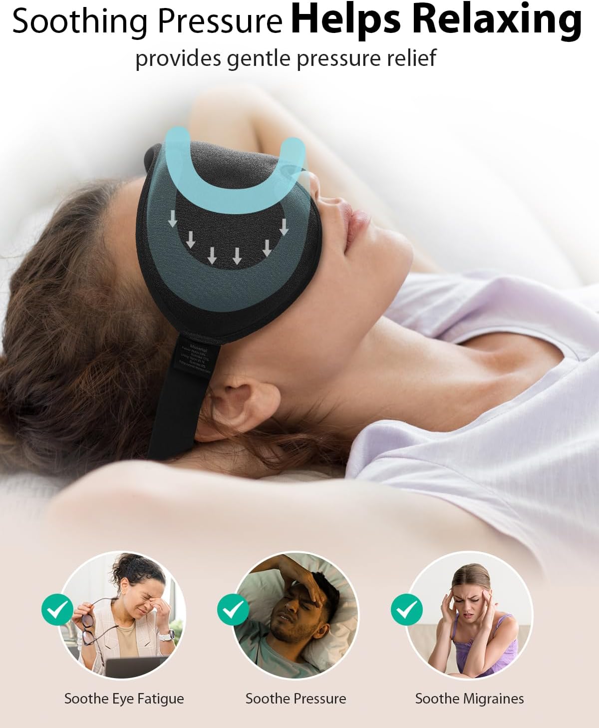 Weighted Sleep Mask - 100% Bla - Eyelash Extension For Men recensione e prezzo