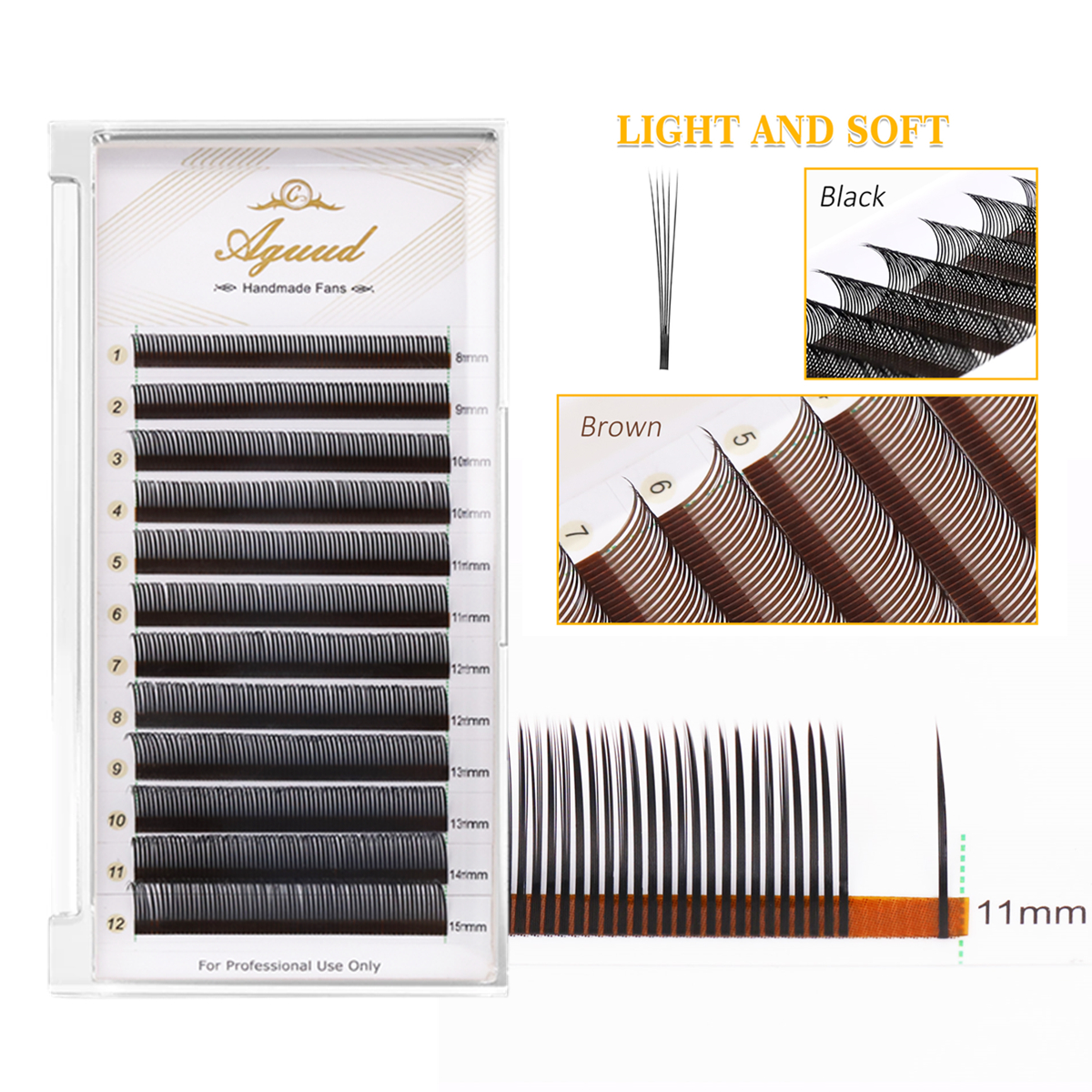 AGUUD﻿ 5D Closed Premade Volum - Eyelash Extension Wet Look recensione e prezzo