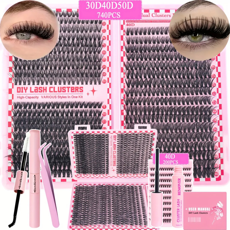 740/200pcsCluster Eyelash Exte - Lash Extension Tweezers recensione e prezzo