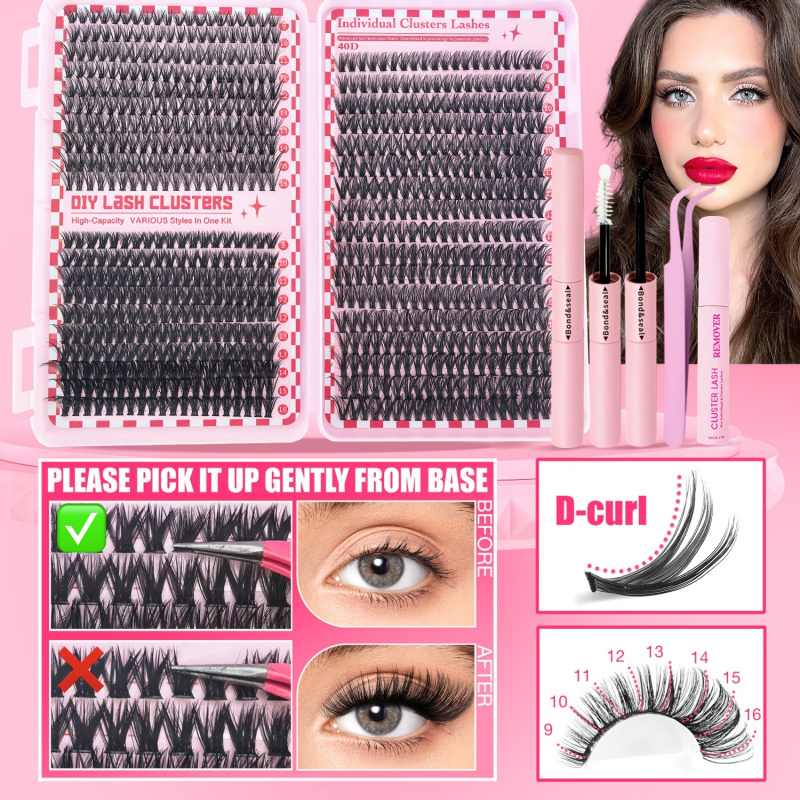 740/200pcsCluster Eyelash Exte - Lash Extension Tweezers recensione e prezzo