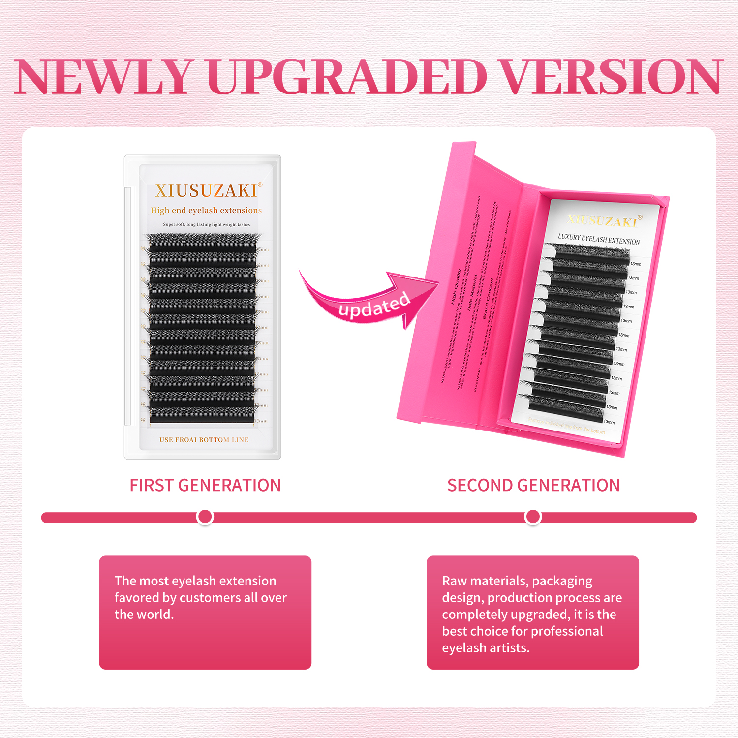 XIUSUZAKI W Shaped Lashes Bloo - Eyelash Extension Yelix recensione e prezzo