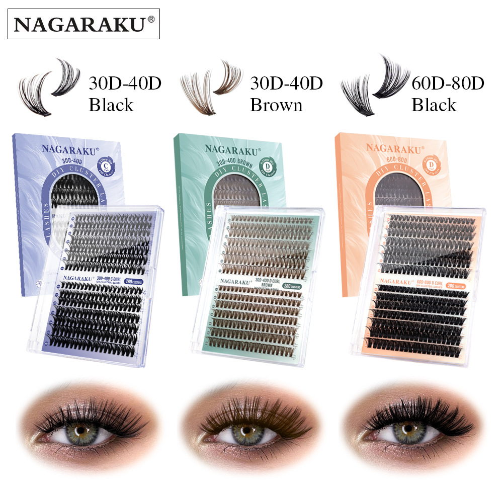 NAGARAKU 30P 40P Cluster False - Eyelash Extension No 9 recensione e prezzo