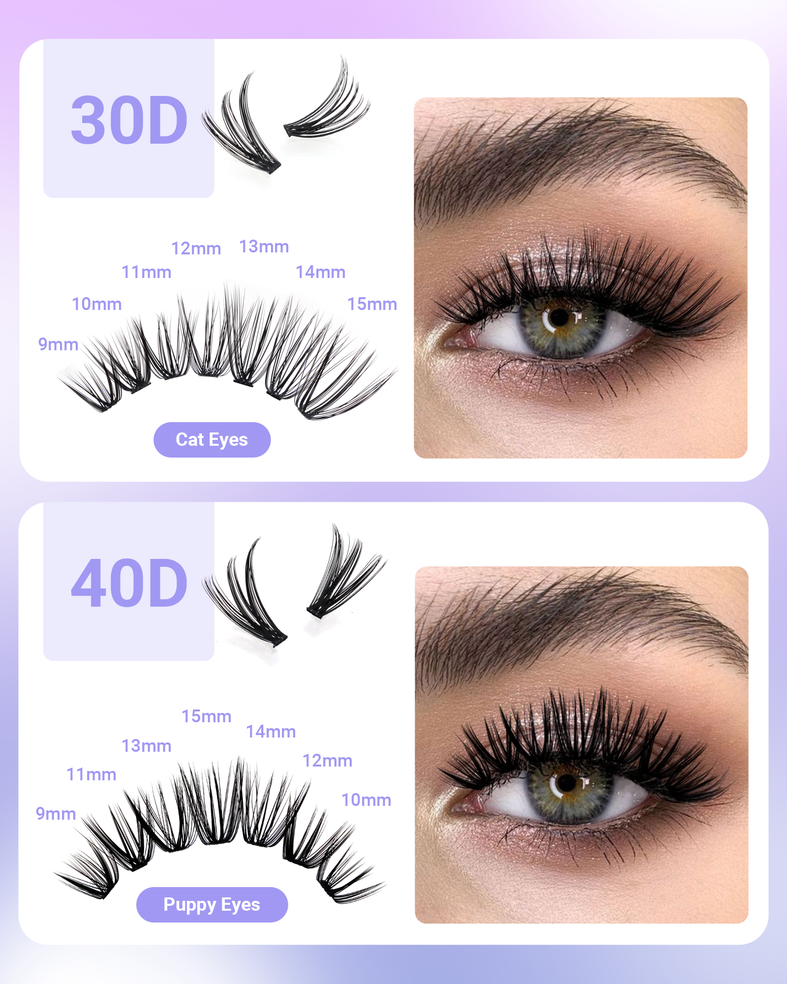 NAGARAKU 30P 40P Cluster False - Eyelash Extension No 9 recensione e prezzo