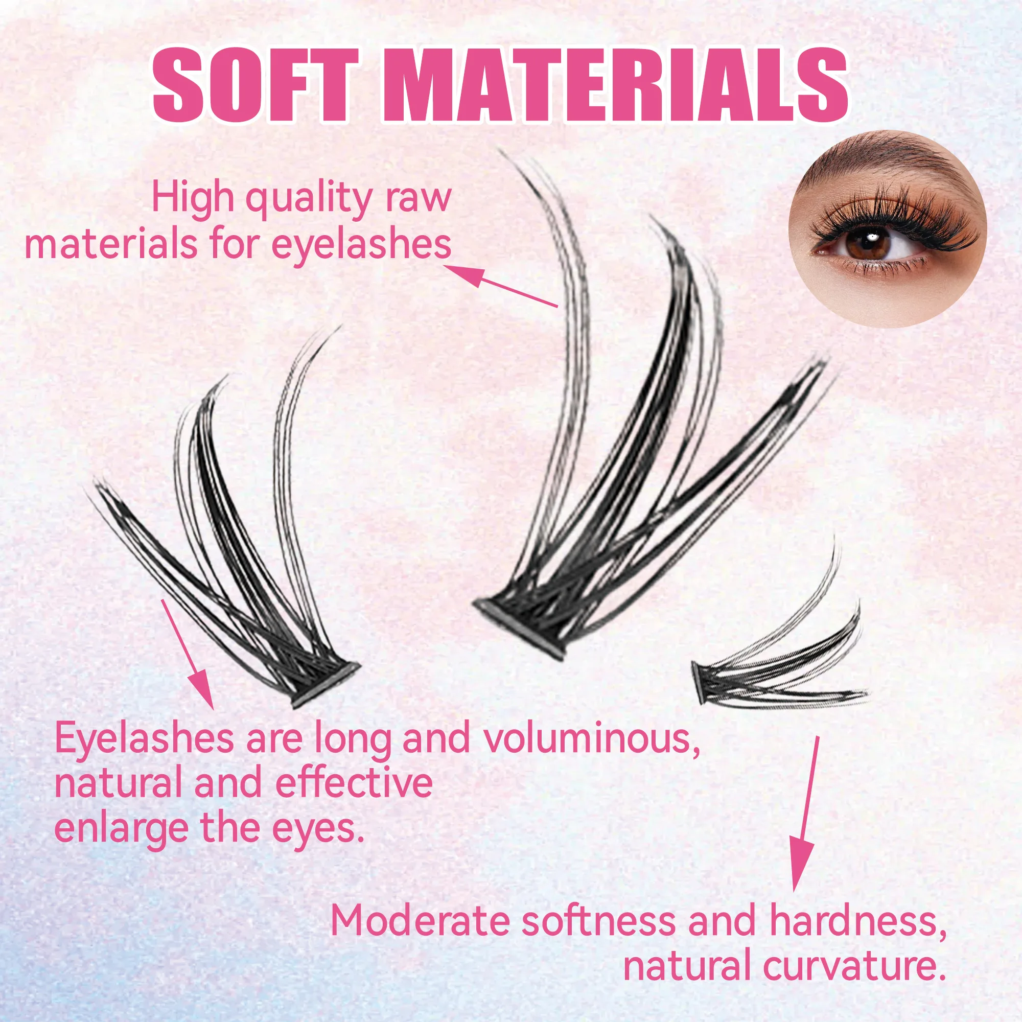 Eyelashes 200 PCS Clusters Las - Eyelash Extension Course recensione e prezzo