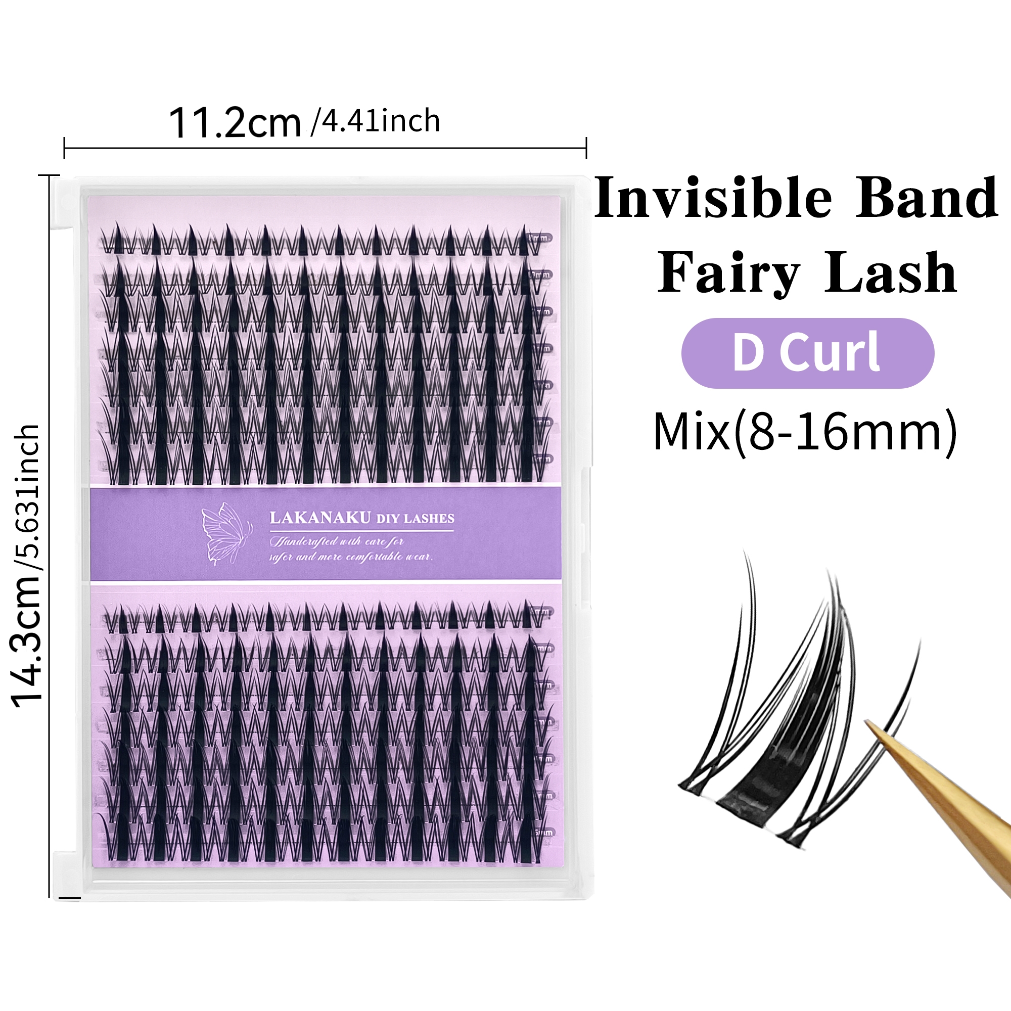 LAKANAKU Manhua Cluster Lashes - Eyelash Extension For Men recensione e prezzo
