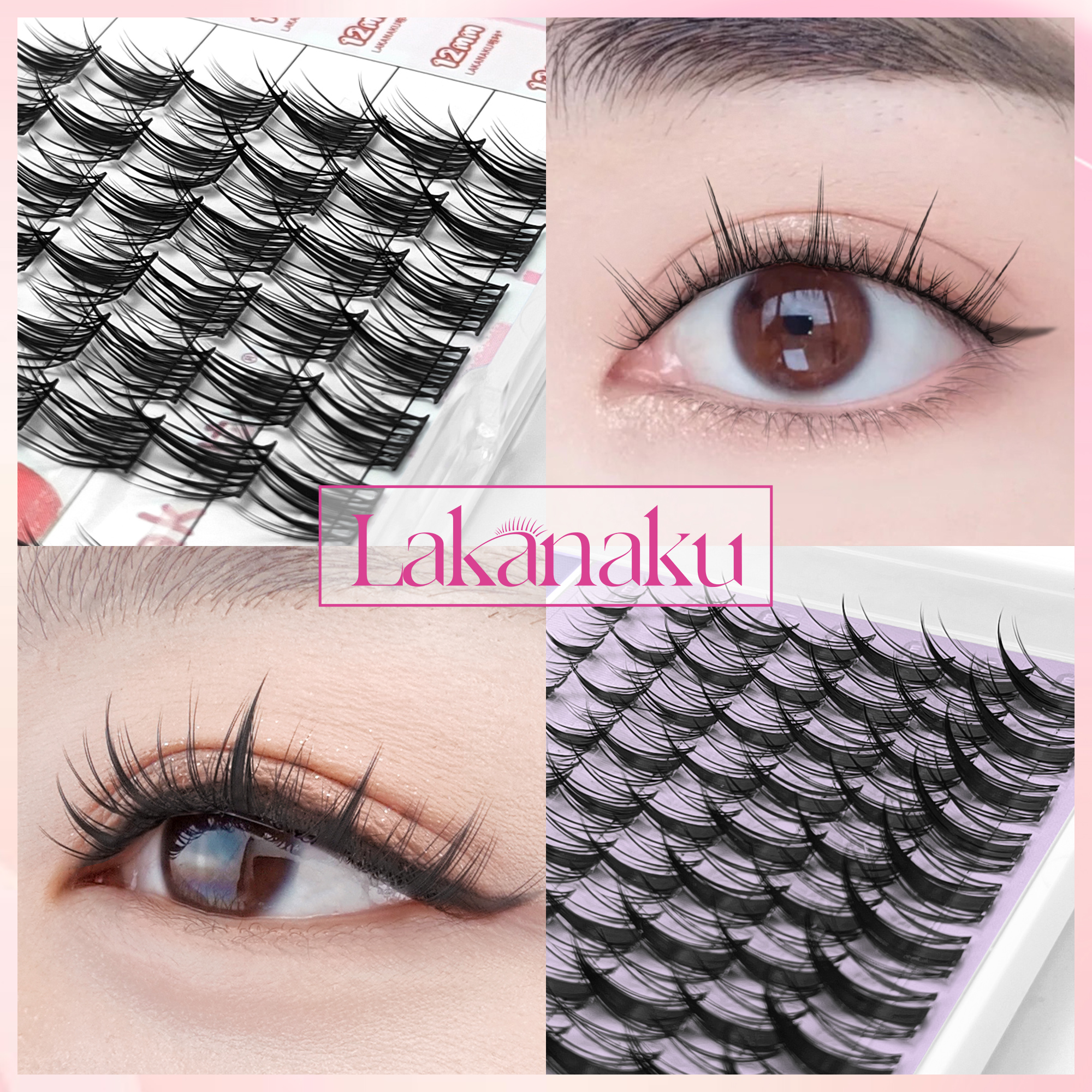 LAKANAKU Manhua Cluster Lashes - Eyelash Extension For Men recensione e prezzo