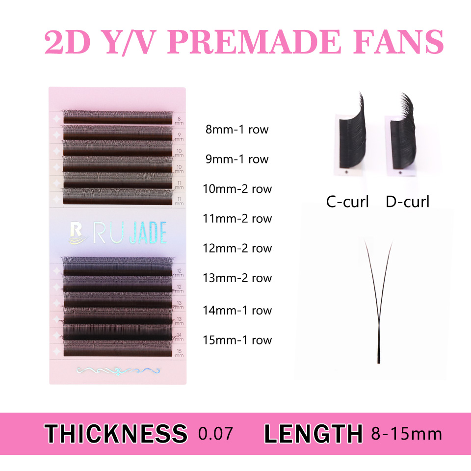 Rujade New 2D Y Shaped Lashes  - Eyelash Extension Yelix recensione e prezzo