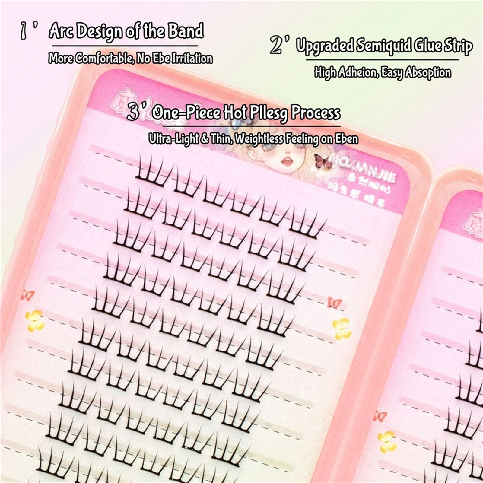 No glue lash extenstions Korea - Eyelash Extension No 9 recensione e prezzo